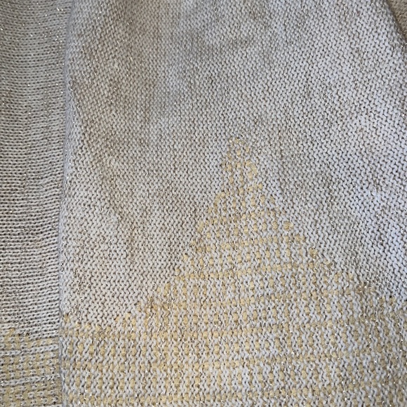 Lilly Pulitzer Tatum Long Fringe Cardigan size Large NWT in Gold Metallic - Picture 7 of 9